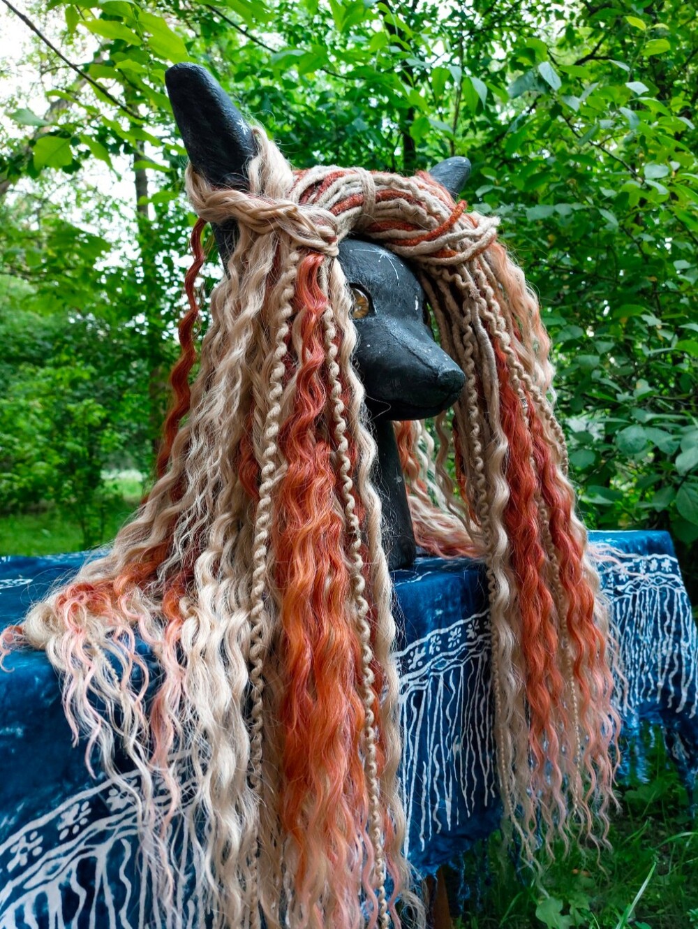 Dreadlock Extensions with Loose Curly Ends (40 Double Ended)